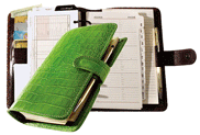 leather roco embossed binder organizers
